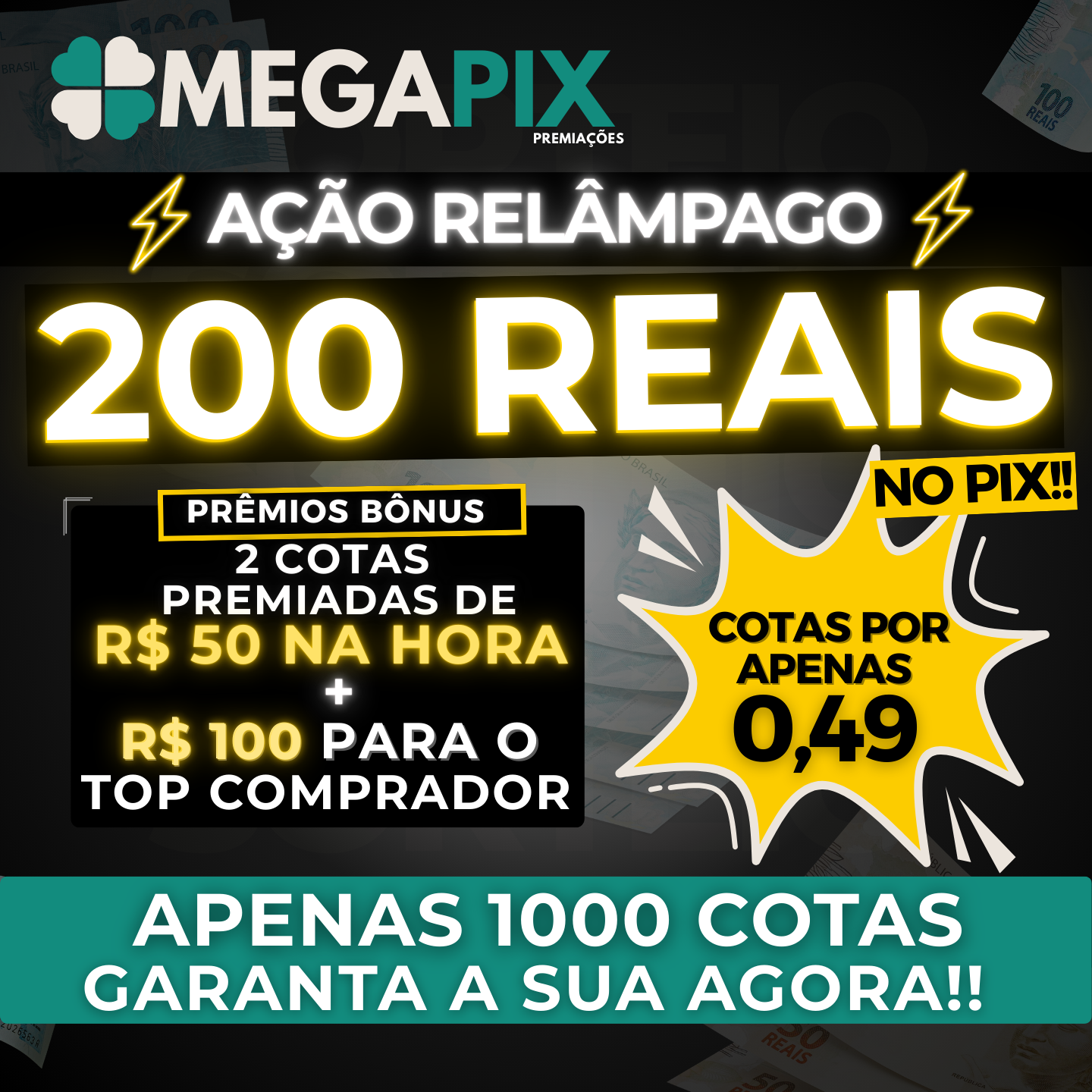 💰💸 R$200 (DUZENTÃO) NO PIX + BÔNUS
